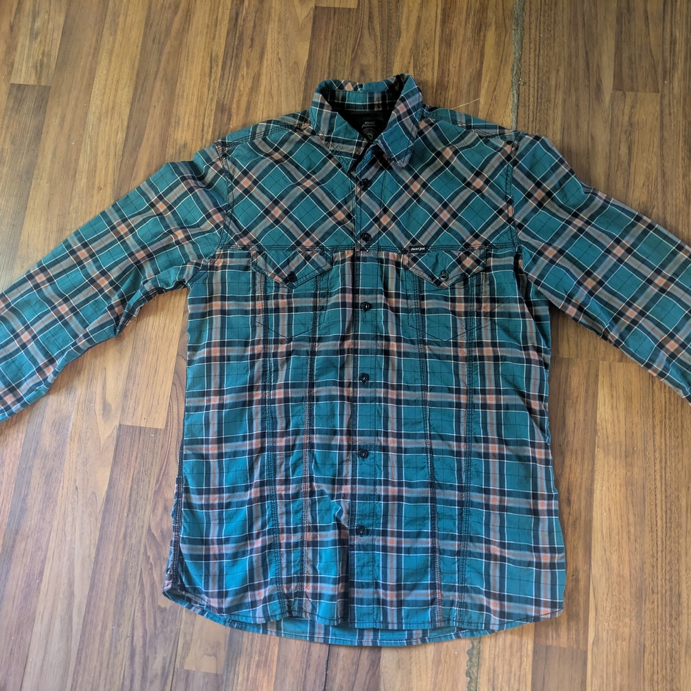 Diesel Men's Blue Plaid Casual Button Down Shirt